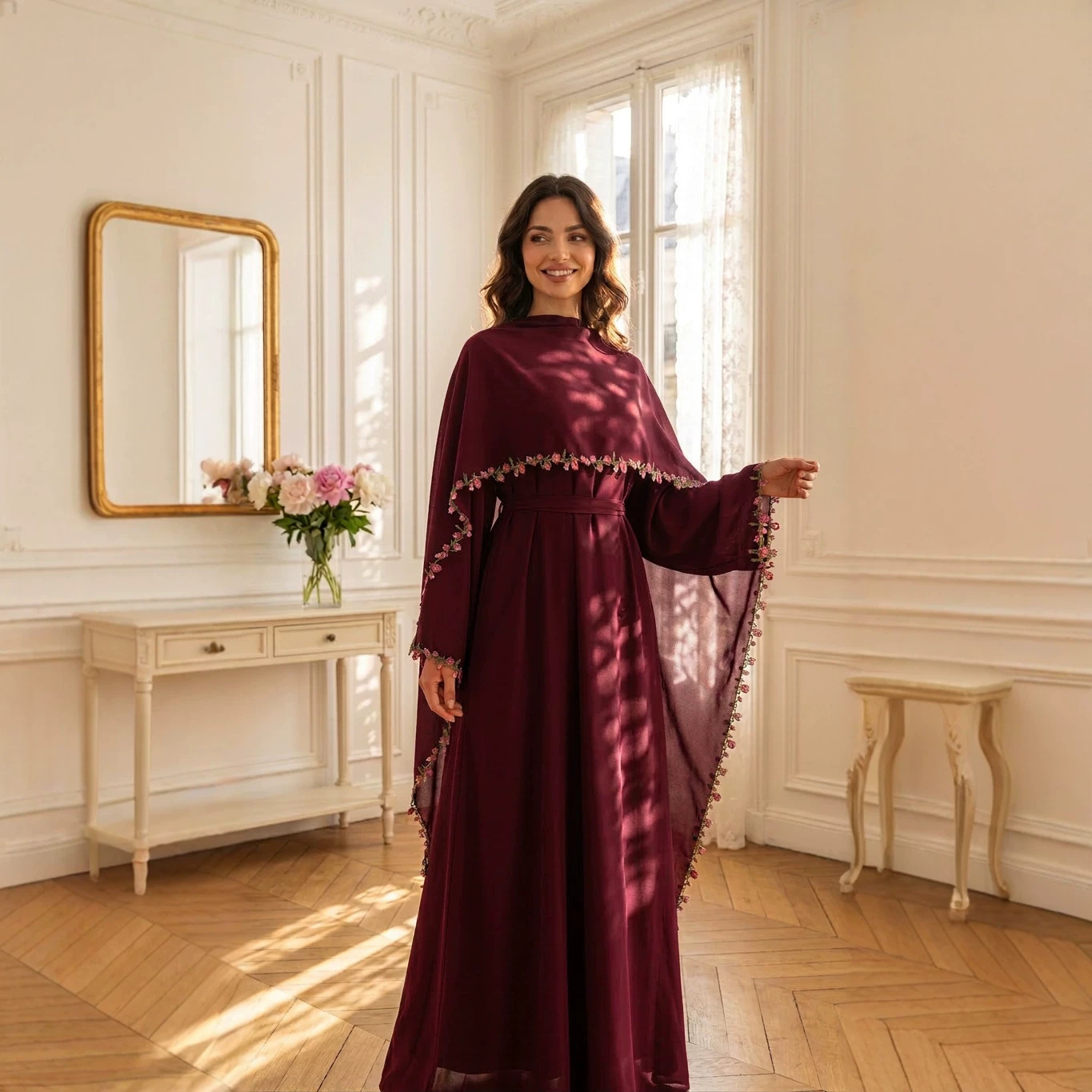 عبايات أنيقة مطرزة، فساتين حجا - مراجعة Embroidery Kebaya وسعره