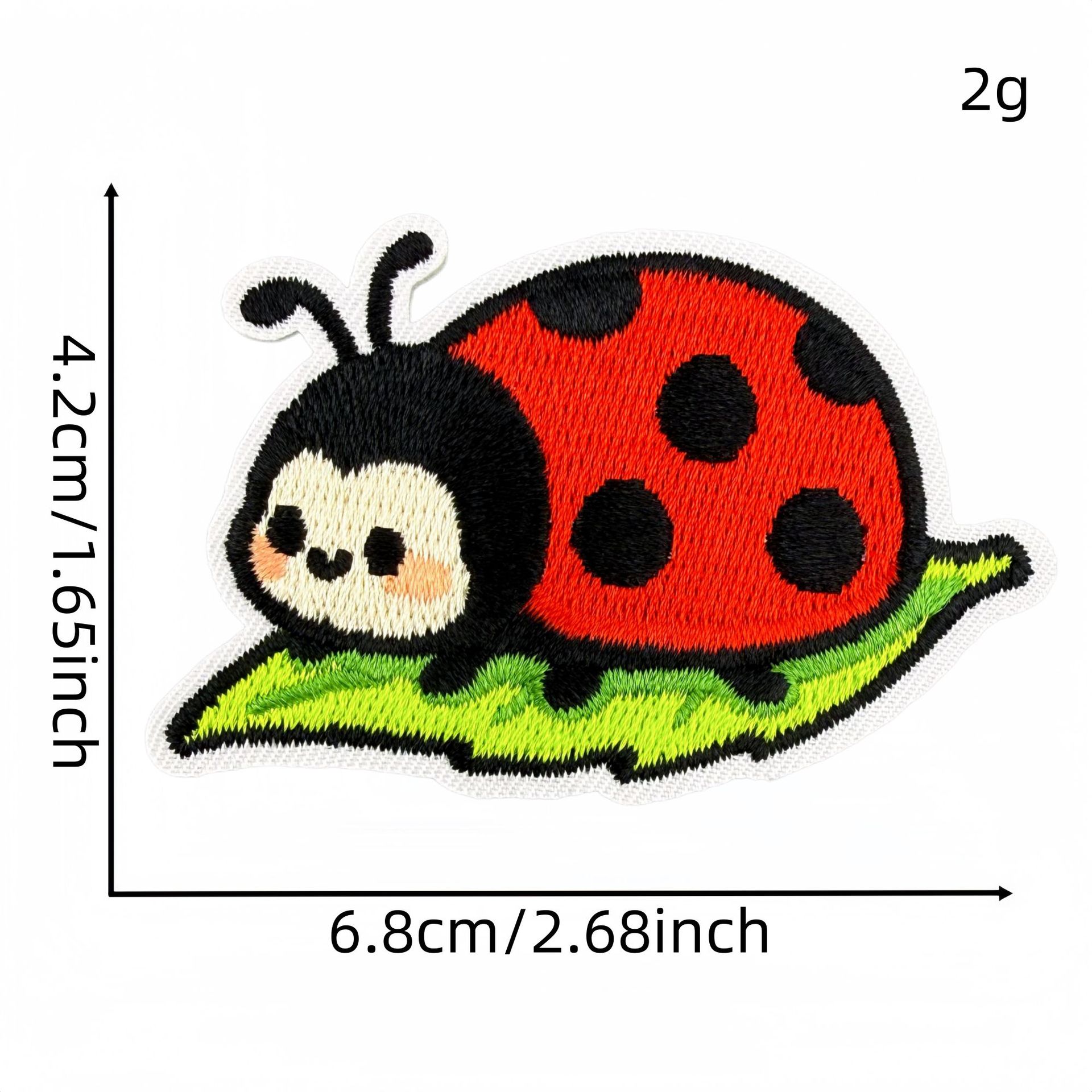 10 قطع من رقع التطريز الكرتوني - مراجعة Embroidery Lady Bug وسعره