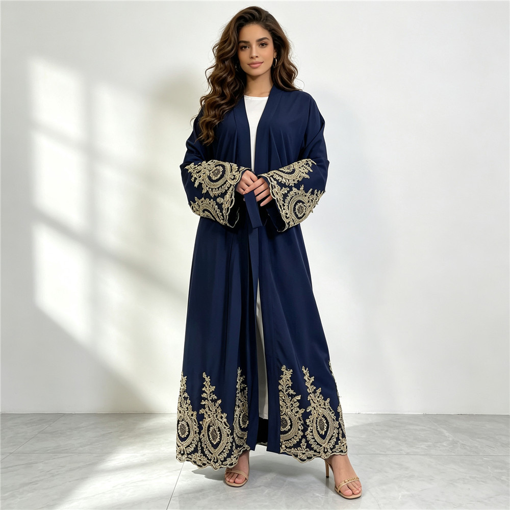 عباية دبي جديدة فاخرة، كيمونو، - مراجعة Embroidery Kebaya وسعره