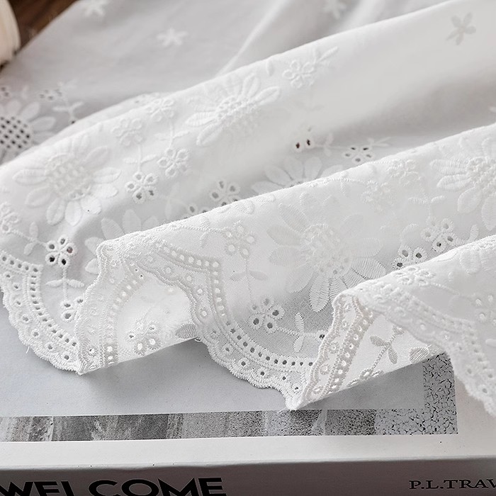 1 ياردة من قماش القطن المطرز ب - مراجعة Embroidery Cotton Shirt وسعره
