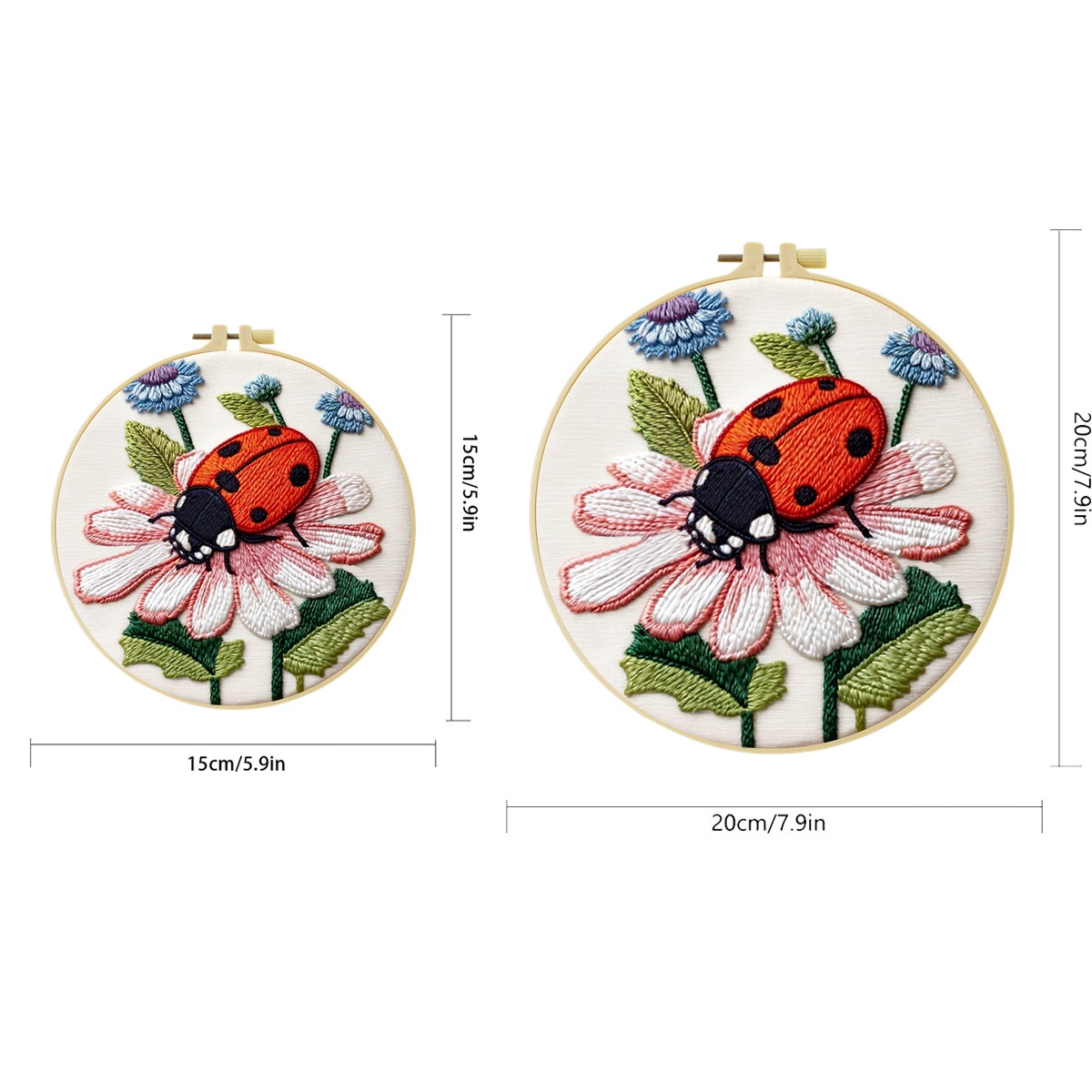 مجموعة واحدة من طقم تطريز الدع - مراجعة Embroidery Lady Bug وسعره